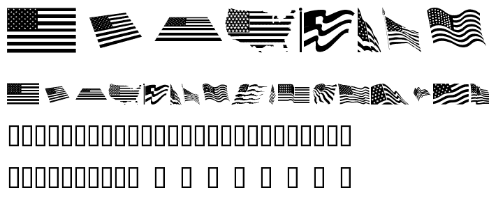 Look for America font